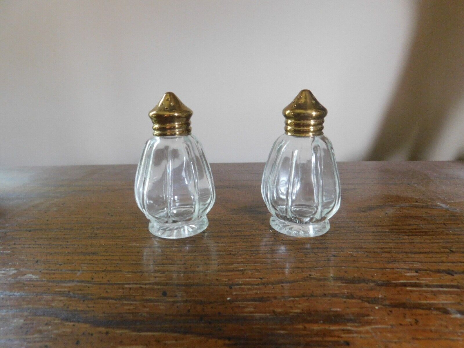 Brass Salt and Pepper Shakers