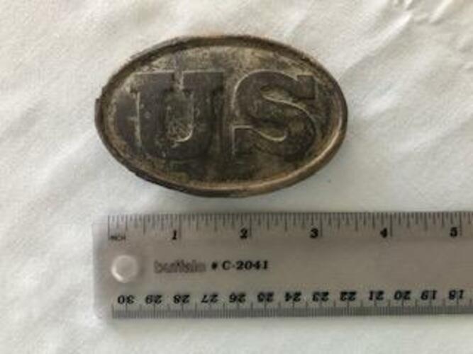 Genuine Union Civil War Relic Belt Buckle from Battlefield in MD - Free US Ship