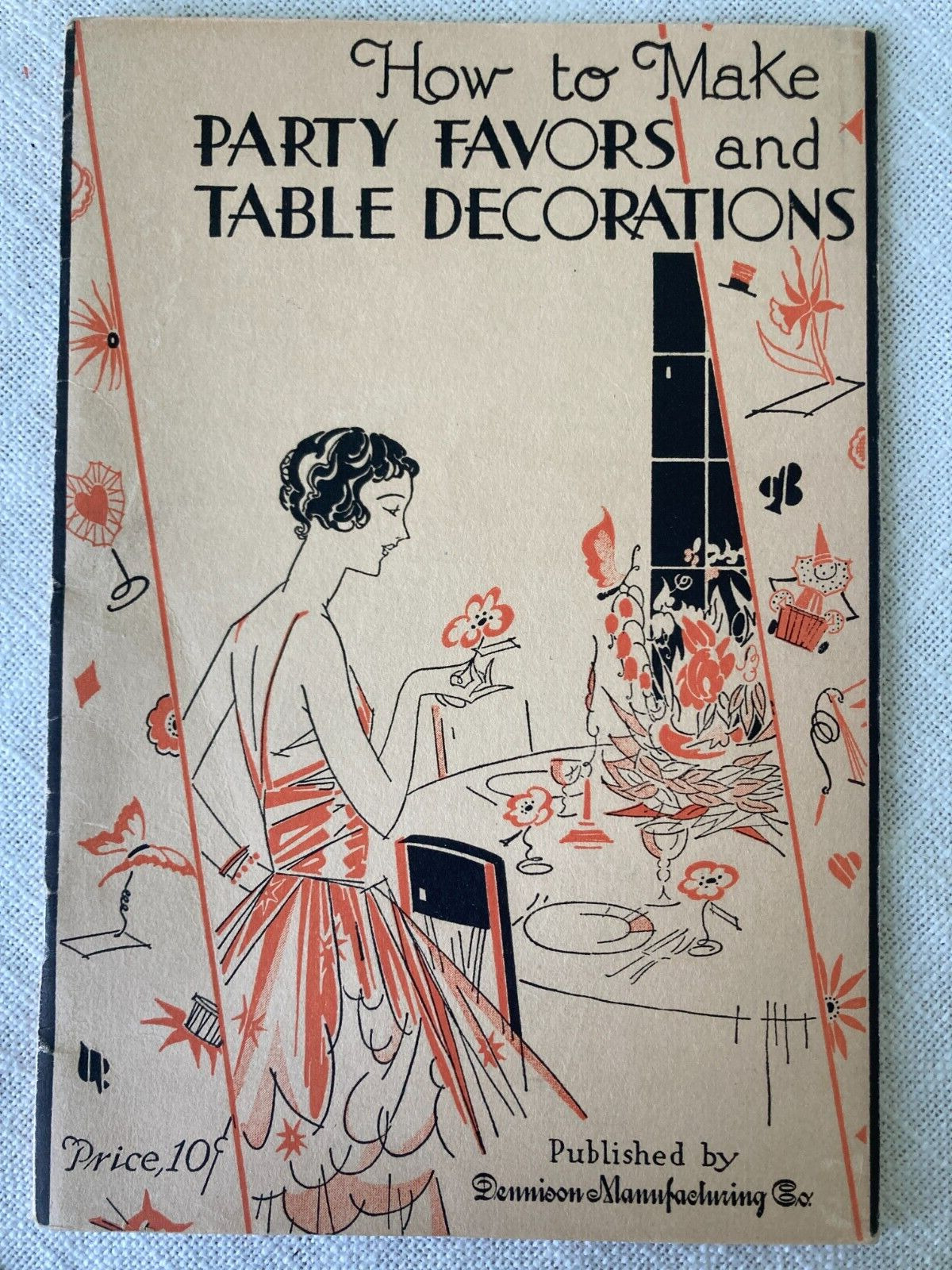 1928 Bklt How To Make Party Favors And Table Decorations / Dennison Mfg