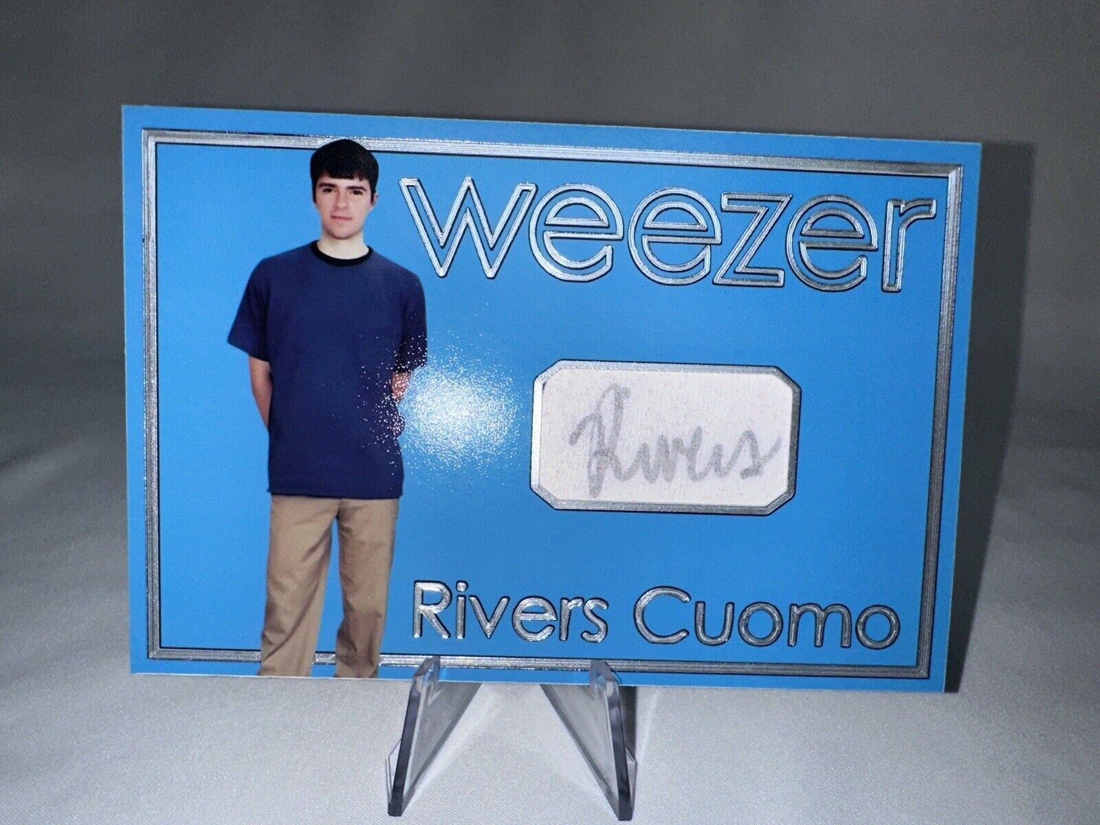 Rivers Cuomo Signed Custom Weezer Trading Card - JSA AT70618