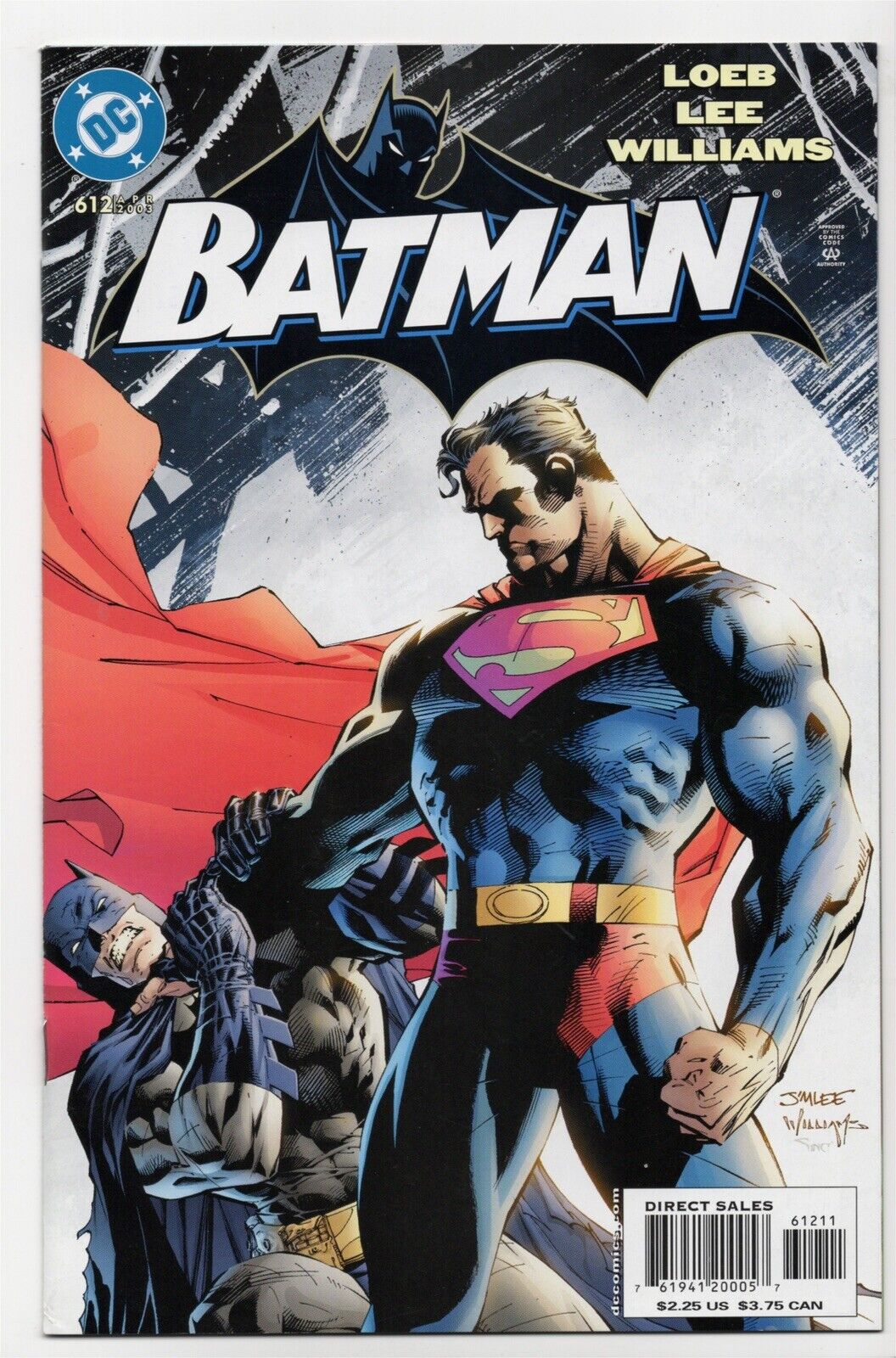 BATMAN #612 in NM- condition a 2003 DC comic with SUPERMAN 1st app of HUSH