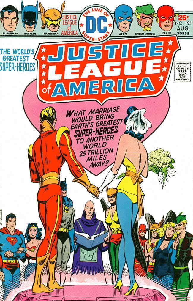 Justice League of America #121 VG; DC | low grade - Wedding Cover August 1975 -