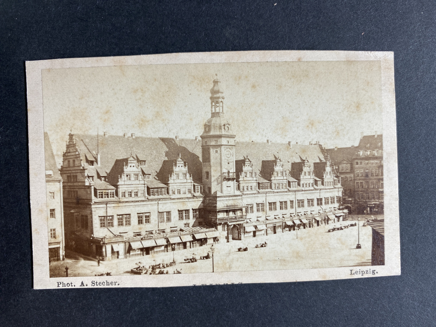 Germany, Leipzig, City Hall, Vintage Albumen Print, ca.1870 Vintage Print