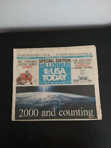 Dec. 31, 1999-Jan. 1-2, 2000 USA TODAY NEWSPAPER Special Edition