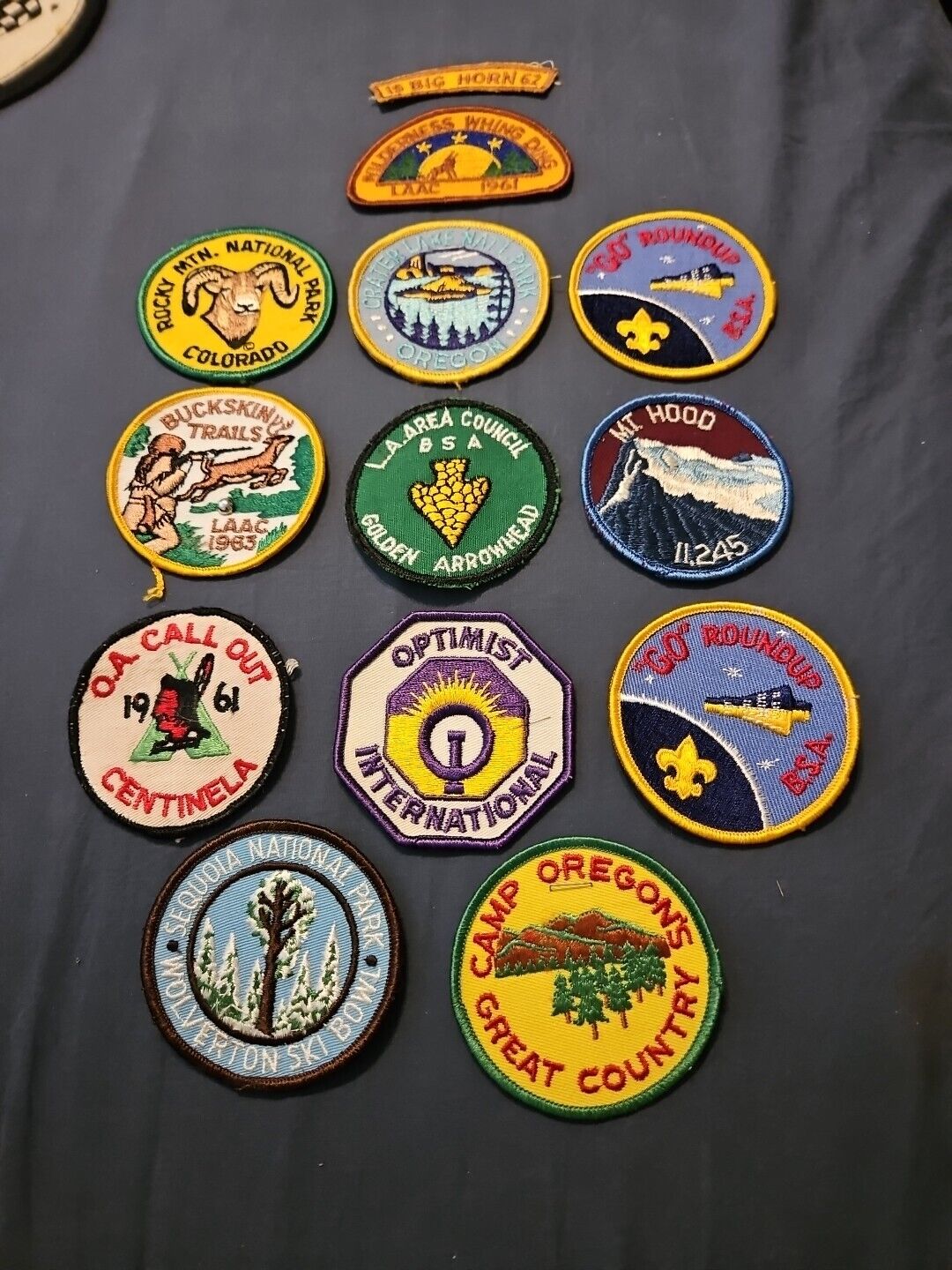 13 Vintage 1960's BSA Boy Scout Patches Plus others. 