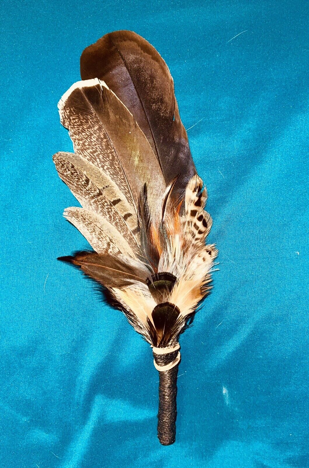 Real Hawk Feather Smudging Wand 12” Unique 