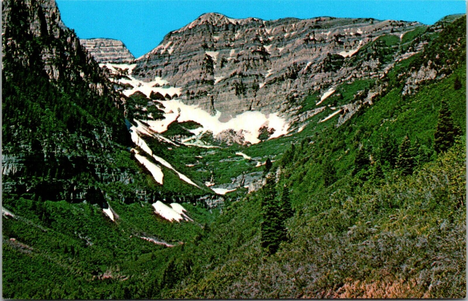 Vintage Postcard Mount Timpanogos From Alpine Loop Road