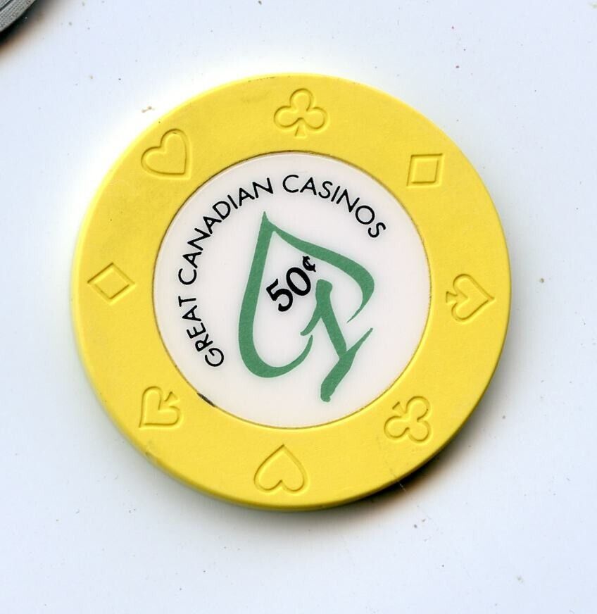 .50 Chip from the Great Canadian Casinos Richmond British Columbia Canada