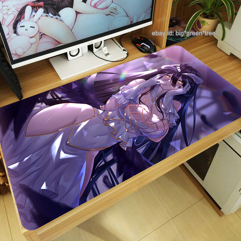 Anime Overlord Mouse Pad Albedo Large Keyboard Mat Desk Pad Game Playmat 70x40cm