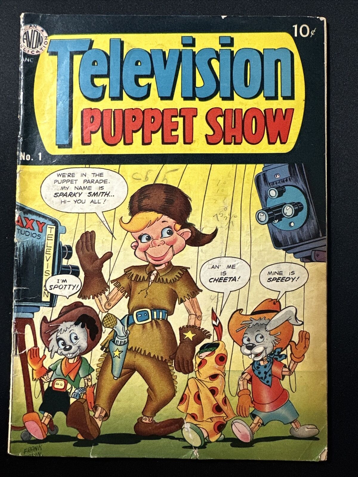 Television Puppet Show #1 Avon Publication Golden Age Pre Code 1950 Good *A4