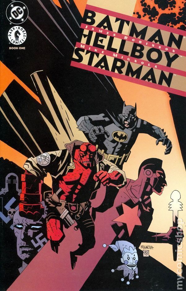 Batman Hellboy Starman #1 FN- 5.5 1999 Stock Image Low Grade