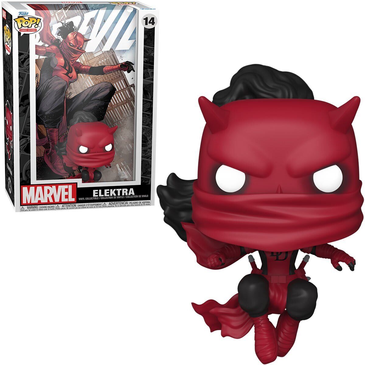 Daredevil Elektra (Marvel) Funko Pop Comic Cover