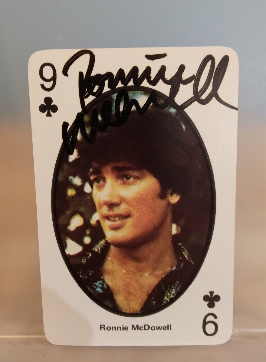 Autographed Ronnie McDowell 9 Of Clubs The Best Of Country Music Playing Card