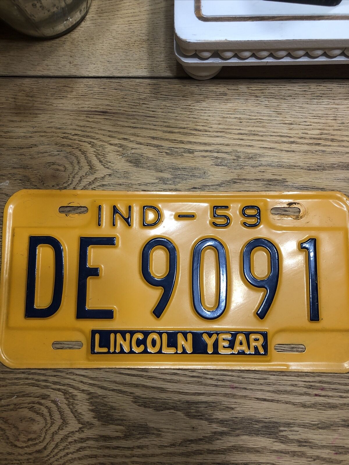 1959 Indiana License Plate