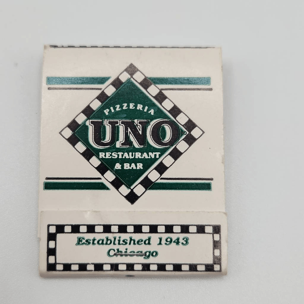 Vintage Matchbook UNO Pizzeria Chicago Restaurant