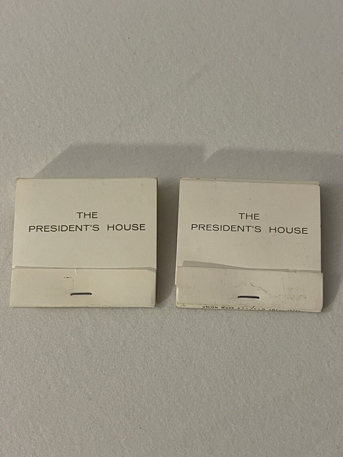PRESIDENT\'S HOUSE / Official White House Matches / used / 1960s