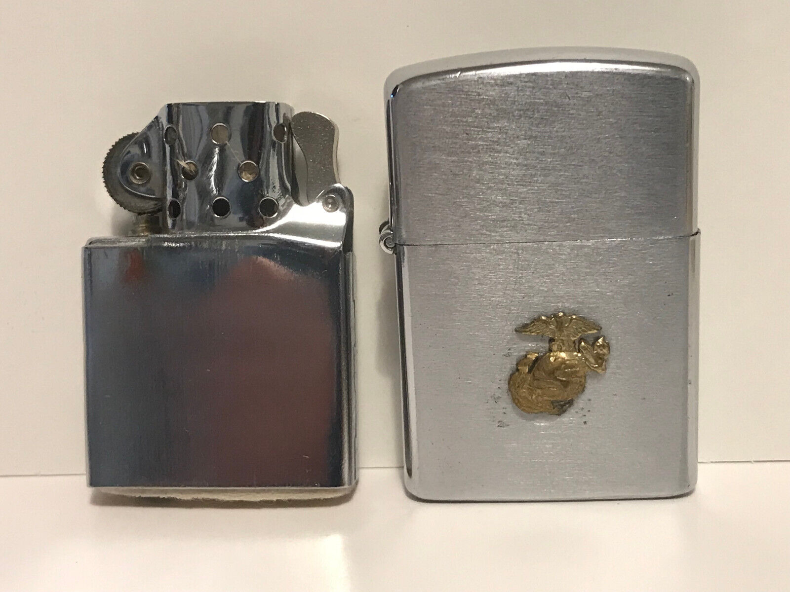 Vintage Rothco Lighter No. 195, Japan, USMC, Marine Insignia