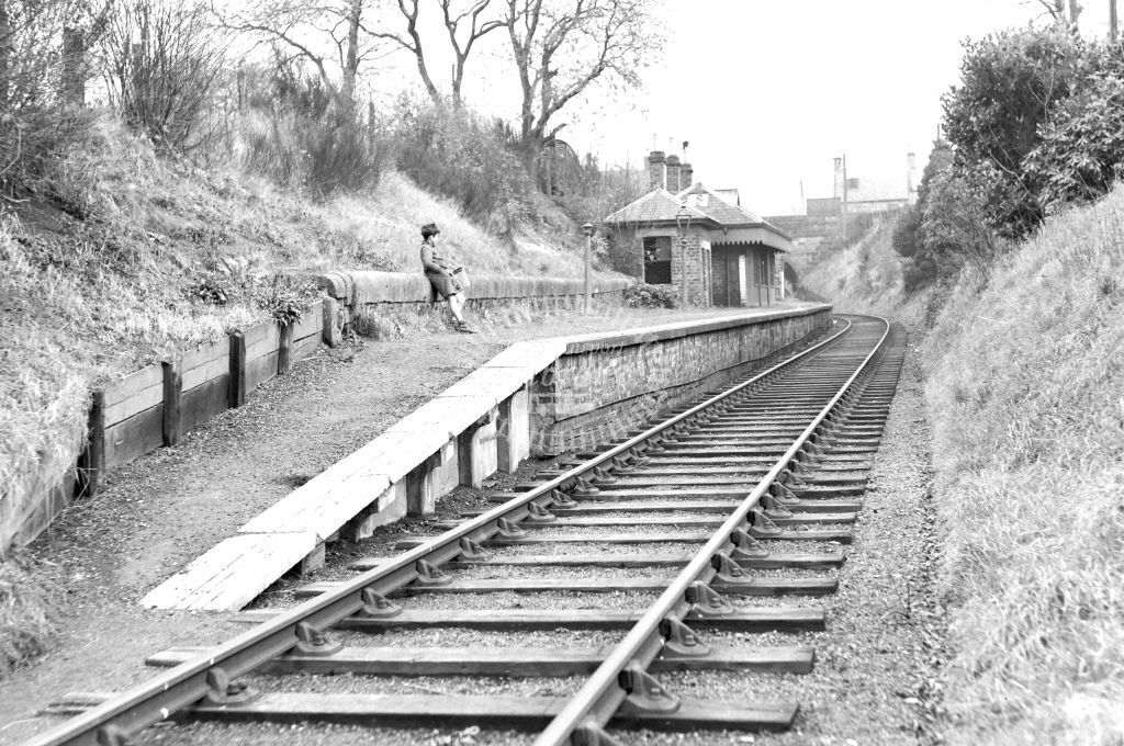PHOTO BR British Railways Station View  at Broomieknowe in 1953