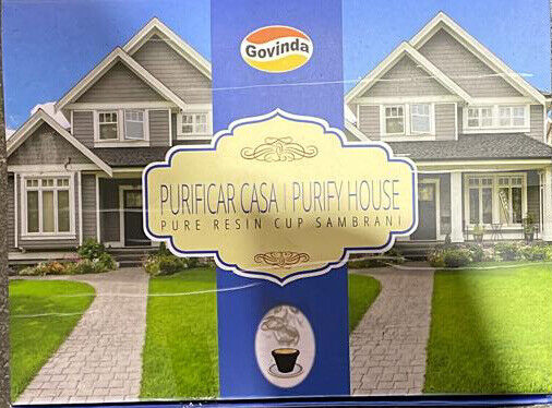 Govinda Premium Sambrani Cups Pure Resin Incense Purify House  box for 12 pcs