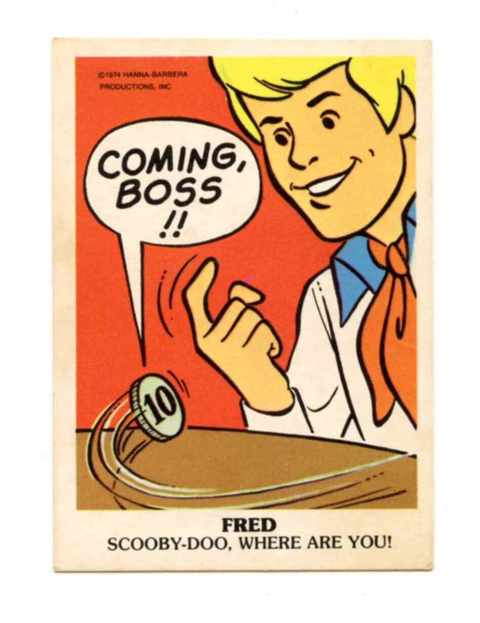 1974 Wonder Bread Magic Trick Card Hanna-Barbera Fred
