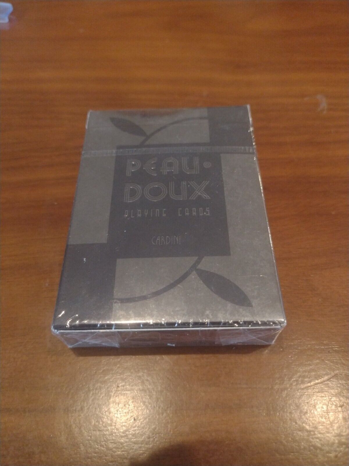 Sealed LIMITED Edition PEAU DOUX Black Deco Back Playing Cards Art Of Play RARE