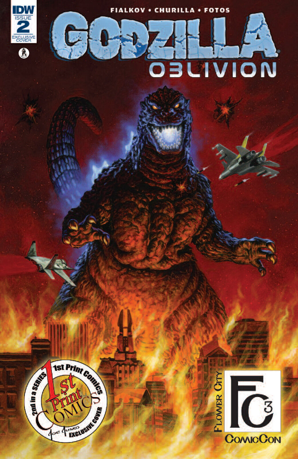 IDW Godzilla: Oblivion #2 1st Print Comics / FC3 Con Excl by Jusko - ONLY 1100