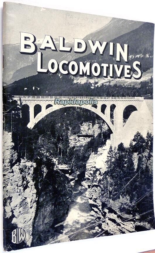 July 1931 BALDWIN LOCOMOTIVES Heavily Illustrated 84 p. Train Railroad Magazine