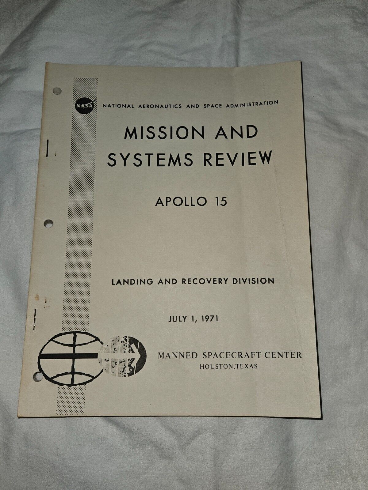 NASA Apollo 15 Original Mission and Systems Review Manual
