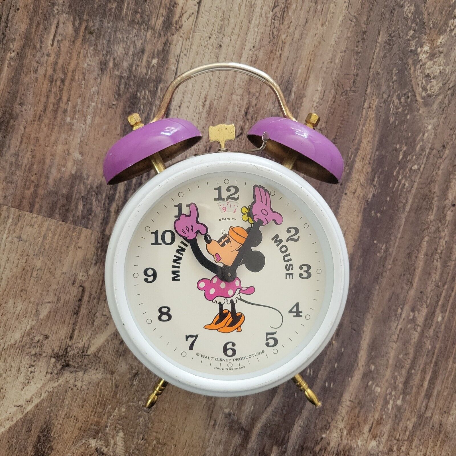 Vintage German Minnie Mouse  Alarm Clock 