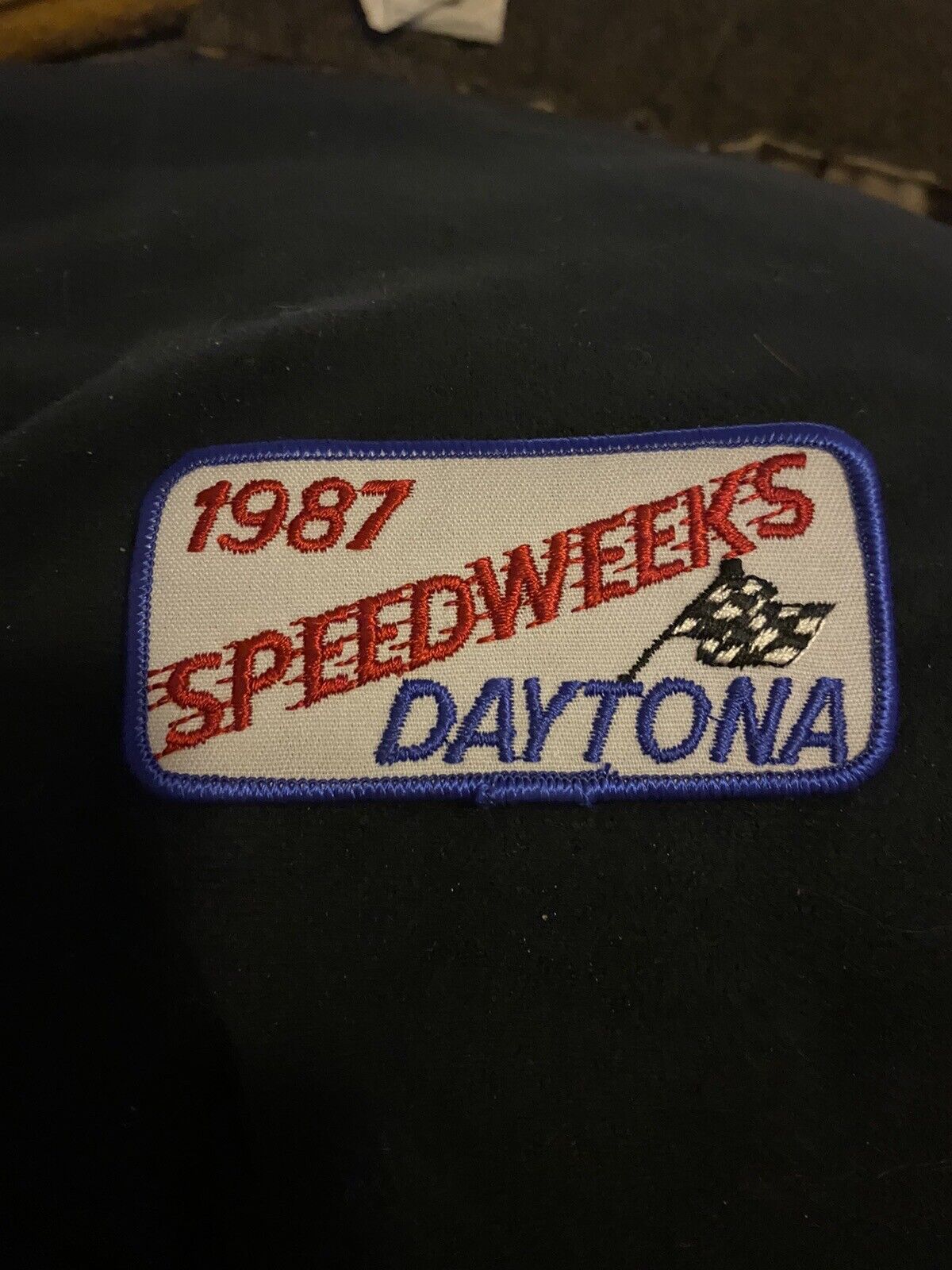 VTG 1987 SPEEDWEEKS Daytona Iron On Racing Patch
