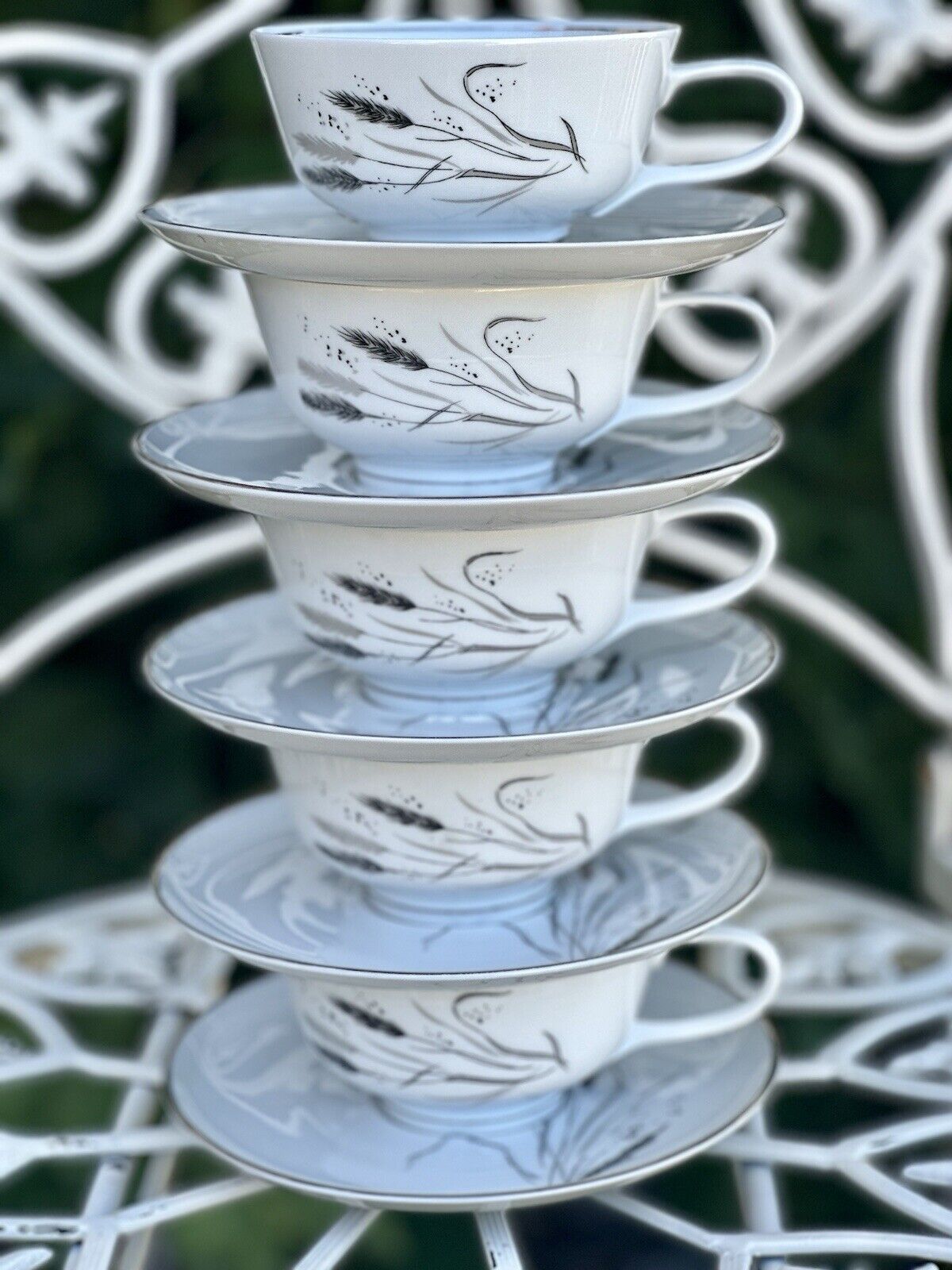 Vintage Easterling, China Teacup Set And Saucer Five Sets Available ￼