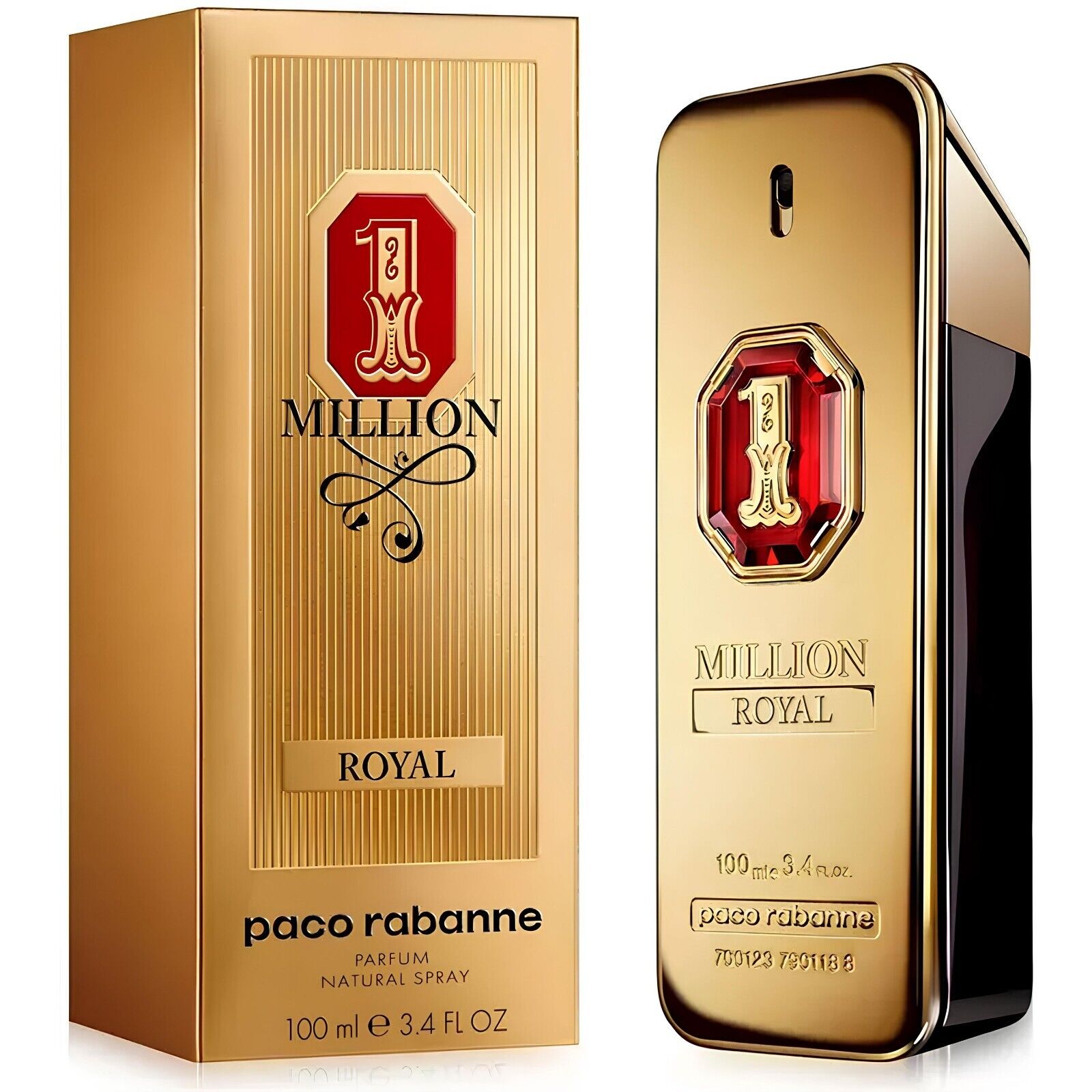 Páco Rábánne 1 Million Royal Men's Cologne Parfum Spray 3.4 Oz 100 ml For Men