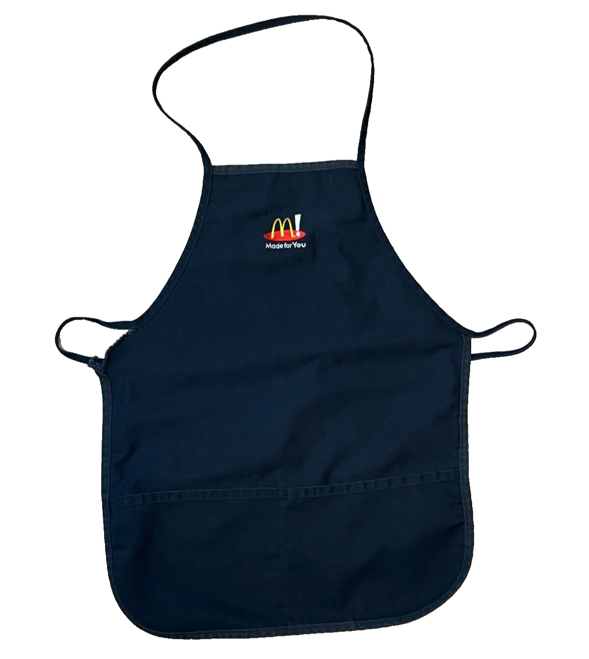 1998 McDonald\'s Made For You Production System Launch Black 4 Pocket Apron