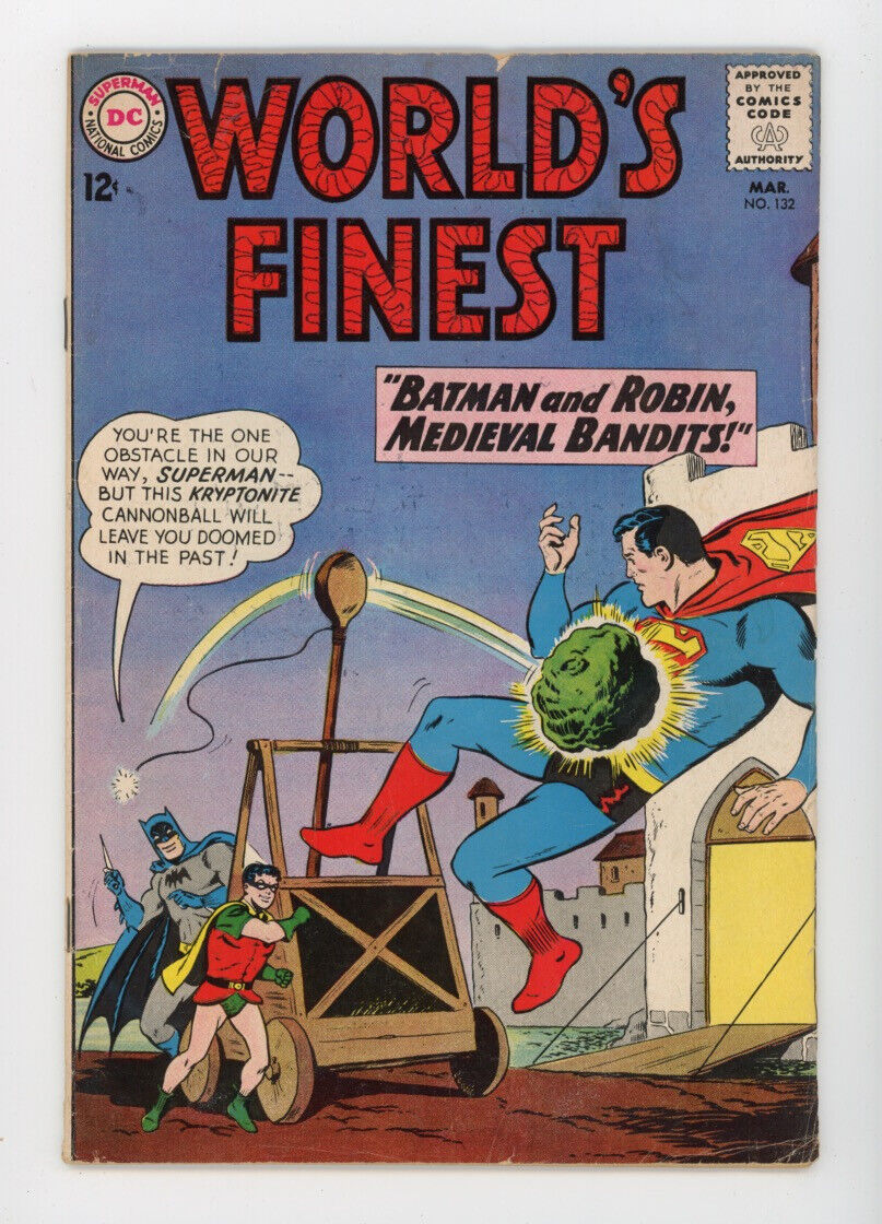 World's Finest Comics 132 love the catapault Cheapest copy