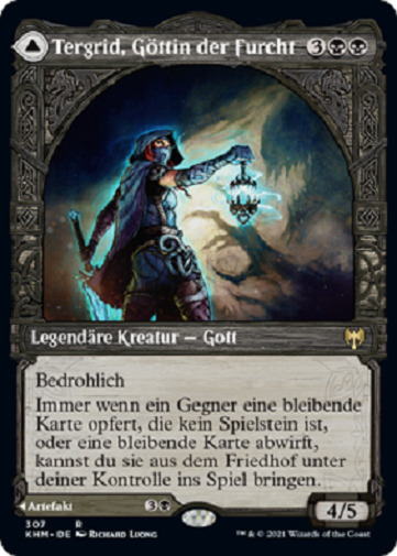 Tergrid, Goddess of Fear / God Fright - KALDHEIM Extra - German (nm +) Rare