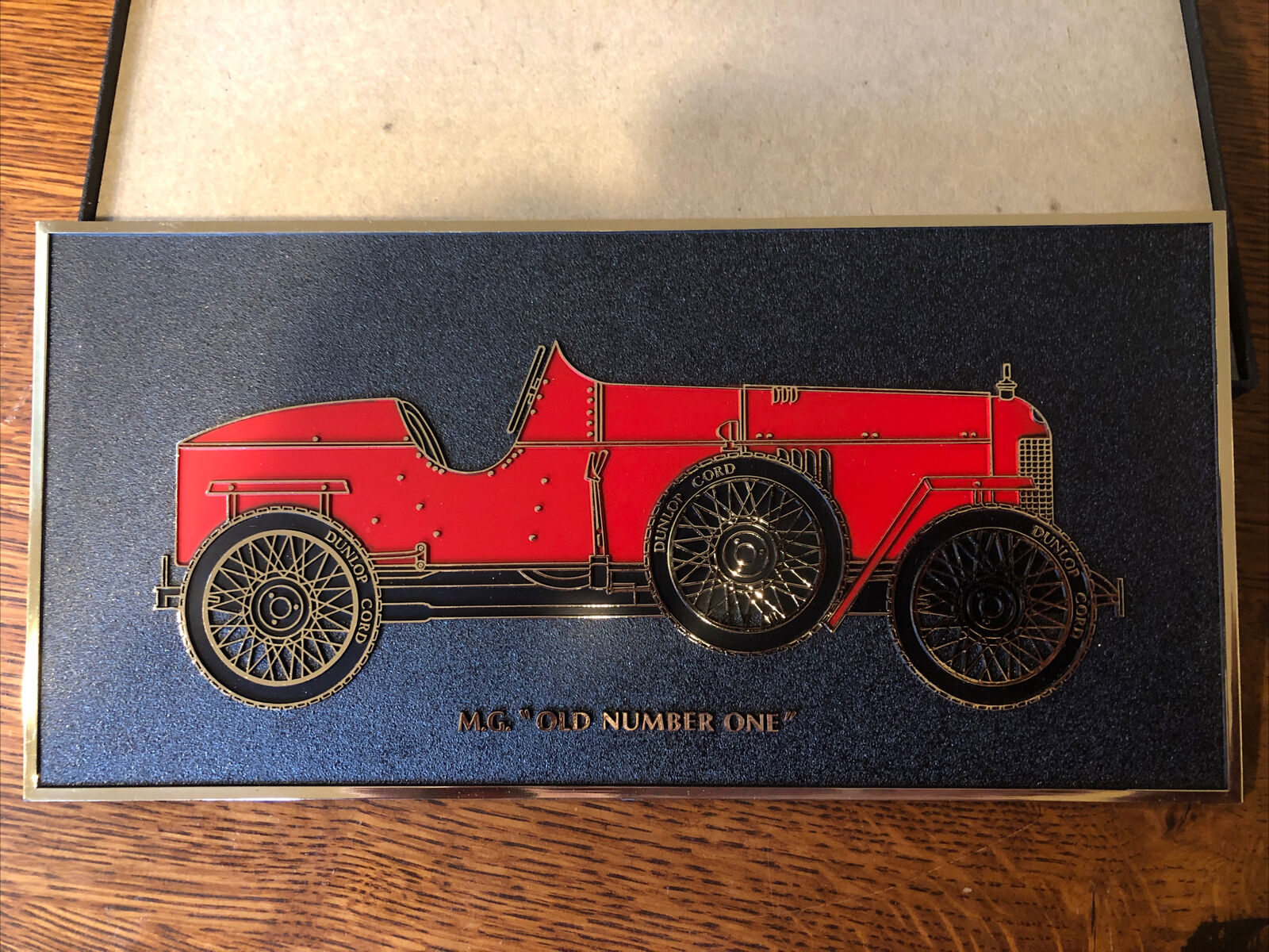AWESOME Vintage MG Number One Car Plaque