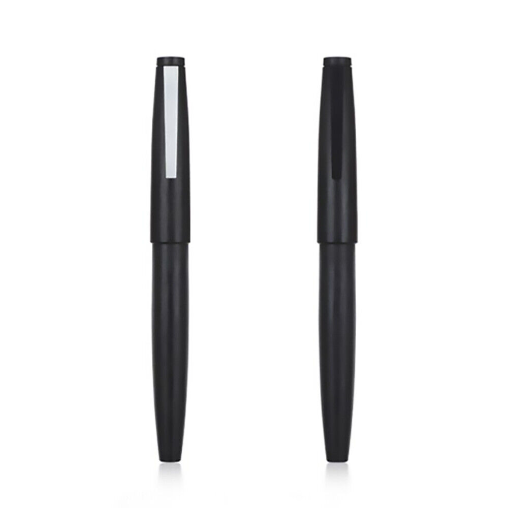 2 PCS Jinhao 80 Matte Black Fiber Fountain Pen & Converter, 0.3/EF/F Nib Pens