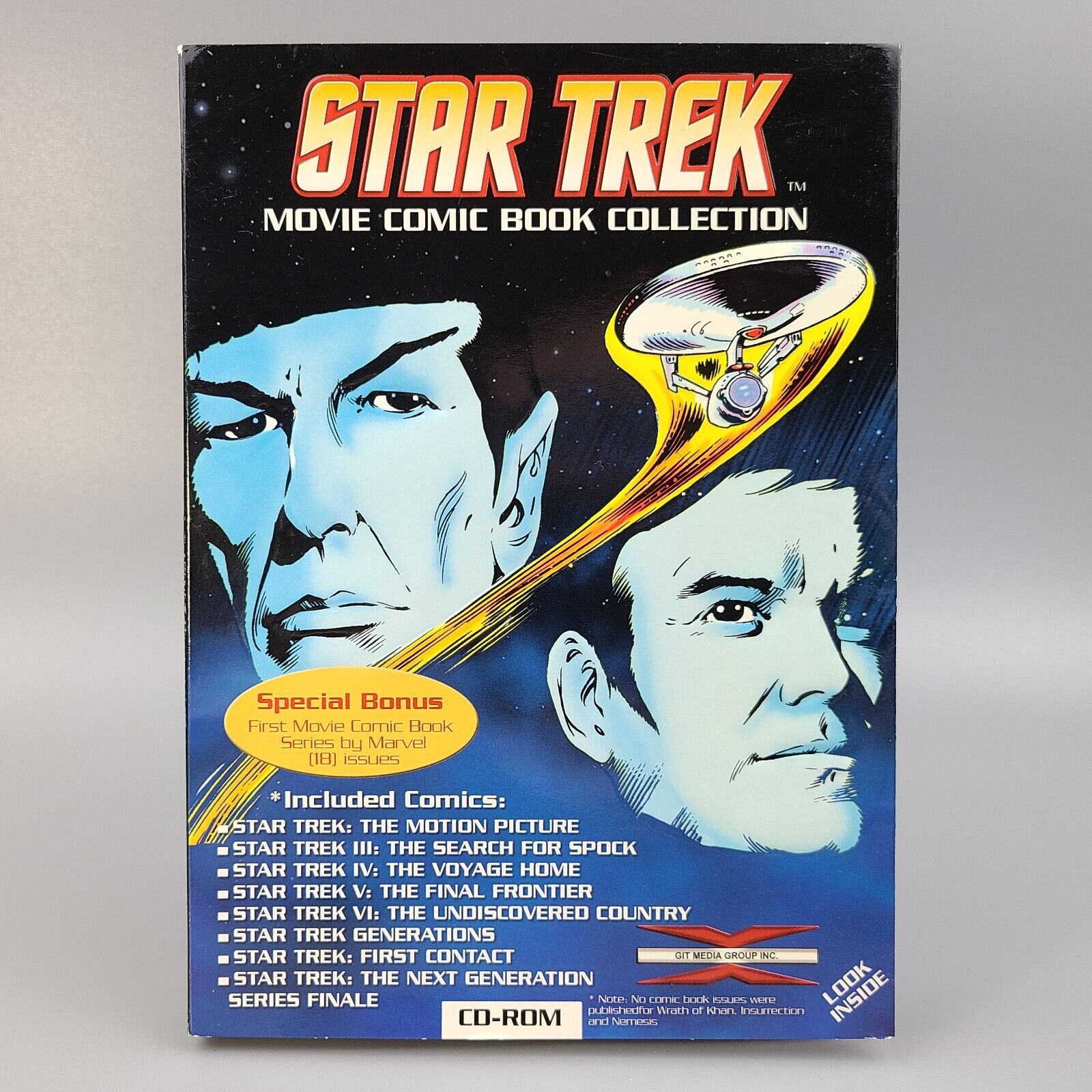 Star Trek: Movie Comic Book Collection (PC, 2009, CD-ROM) Brand New w/ Slipcover
