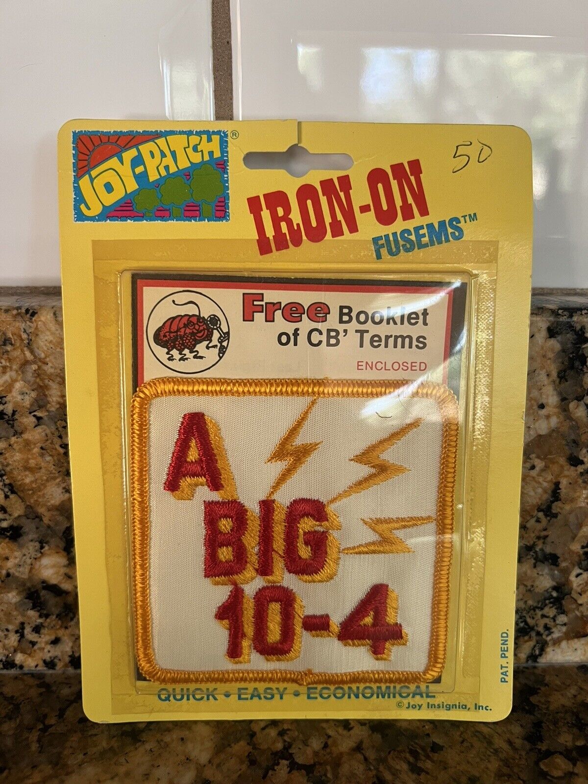 Vintage A Big 10-4 CB Iron-On Patch