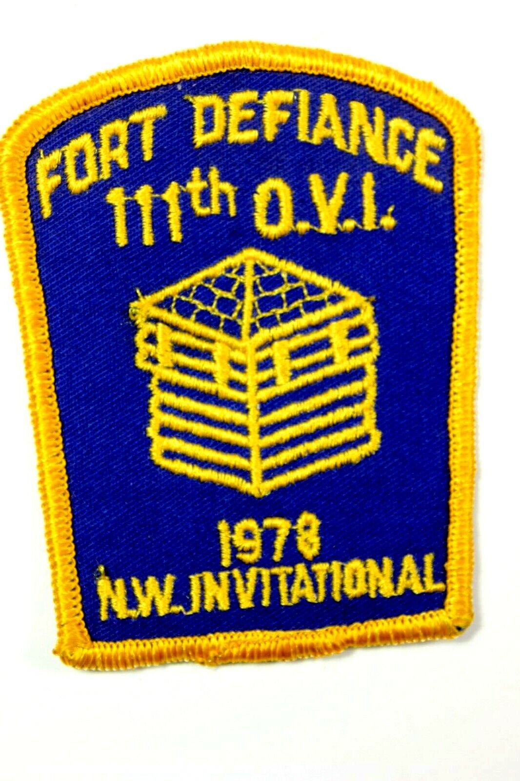 Vintage  Civil War Skirmish Patch 111th OVI Fort Defiance N.W. Invitational 1978