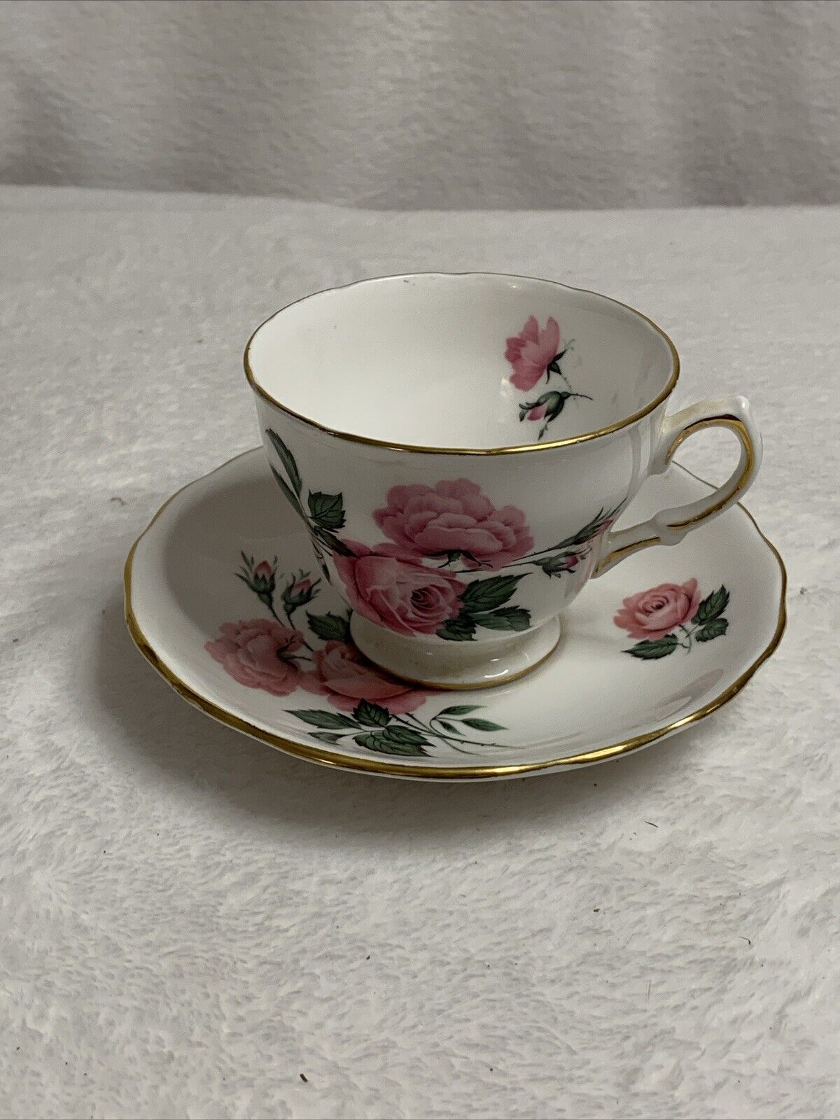 Royal Vale Bone China Tea Cup And Saucer Pink Rose