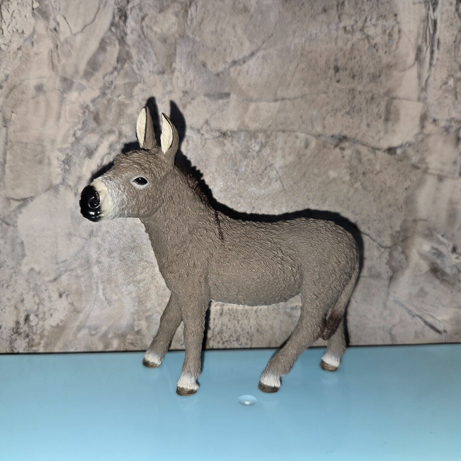 Schleich Donkey Burro Jenny Farm Life Animal Figure Grey #73527 ~ 3.5\
