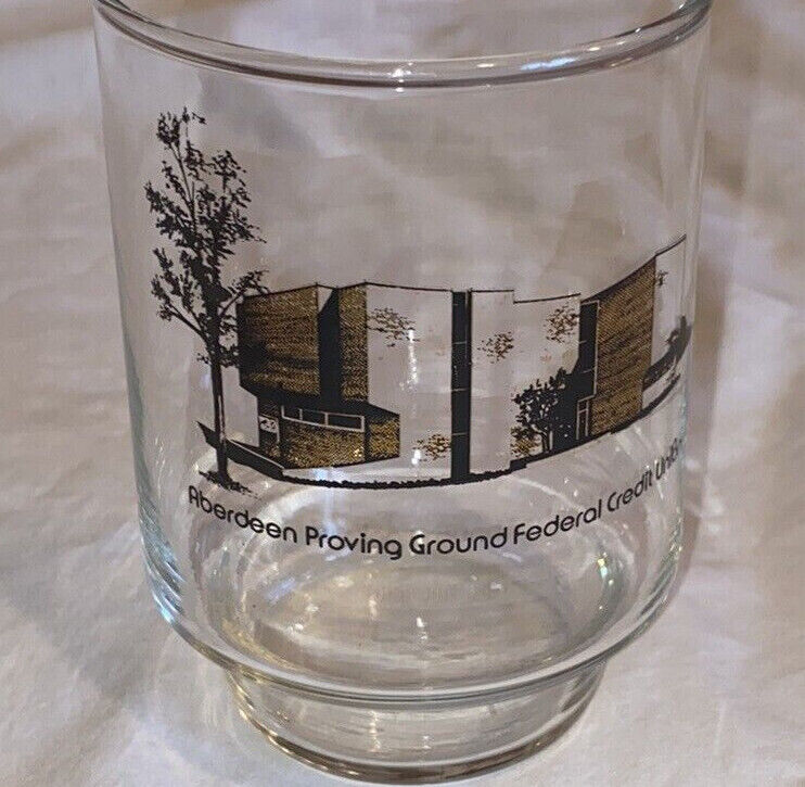 Vtg ABERDEEN PROVING GROUND Glass MCM BUILDING Maryland U.S ARMY Military 