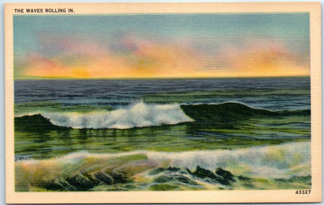 Postcard - The Waves Rolling In