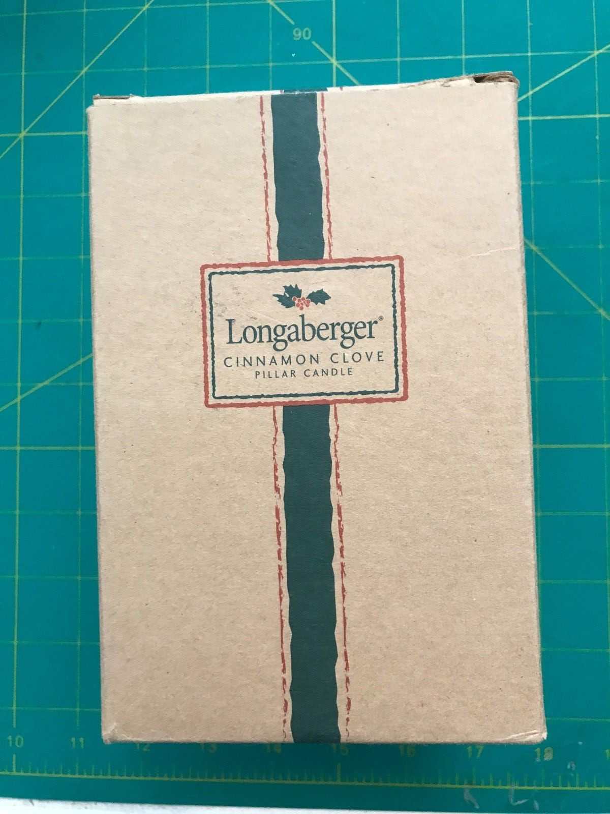 Longaberger 90011 6-inch Cinnamon Clove Pillar Candle - 2002 - NEW IN BOX