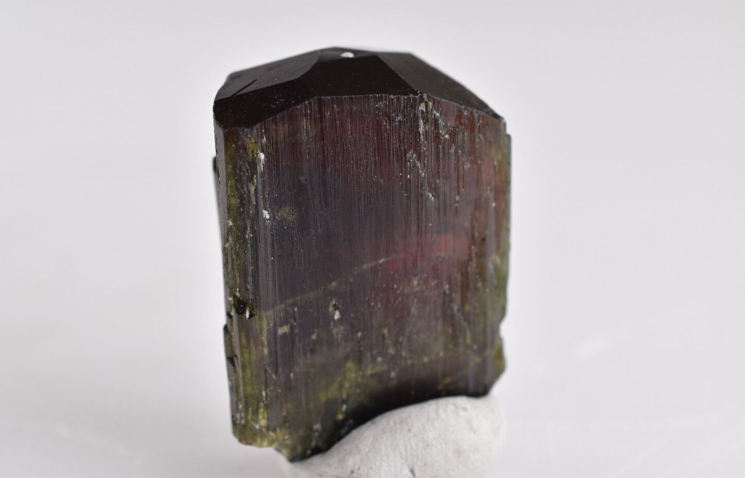 Liddicoatite Tourmaline Red / Green DT from Madagascar 25 grams 3.3 cm  # 19276
