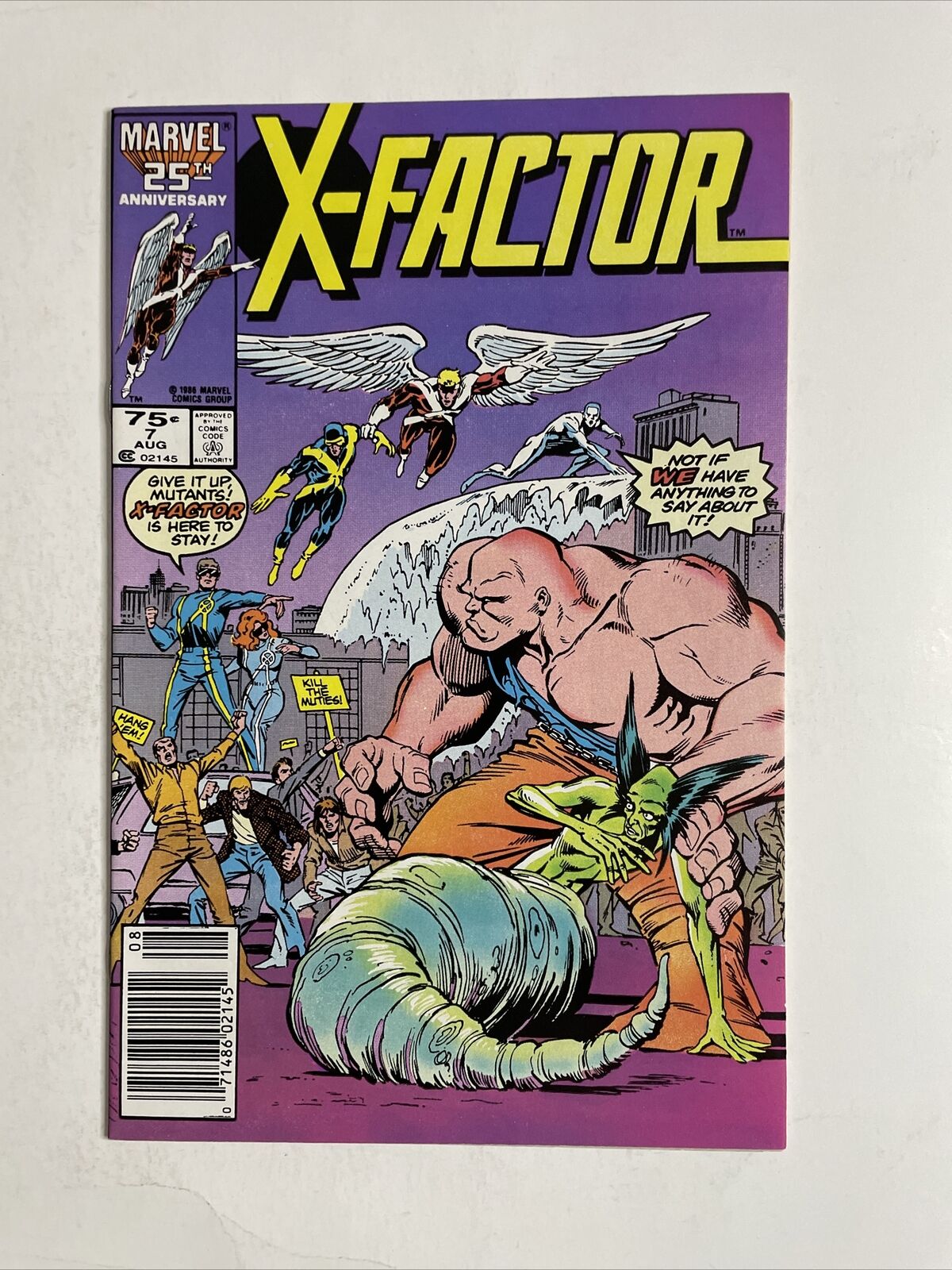 X-Factor #7 (1986) 9.2 NM Marvel Newsstand Edition High Grade 1st Skids App