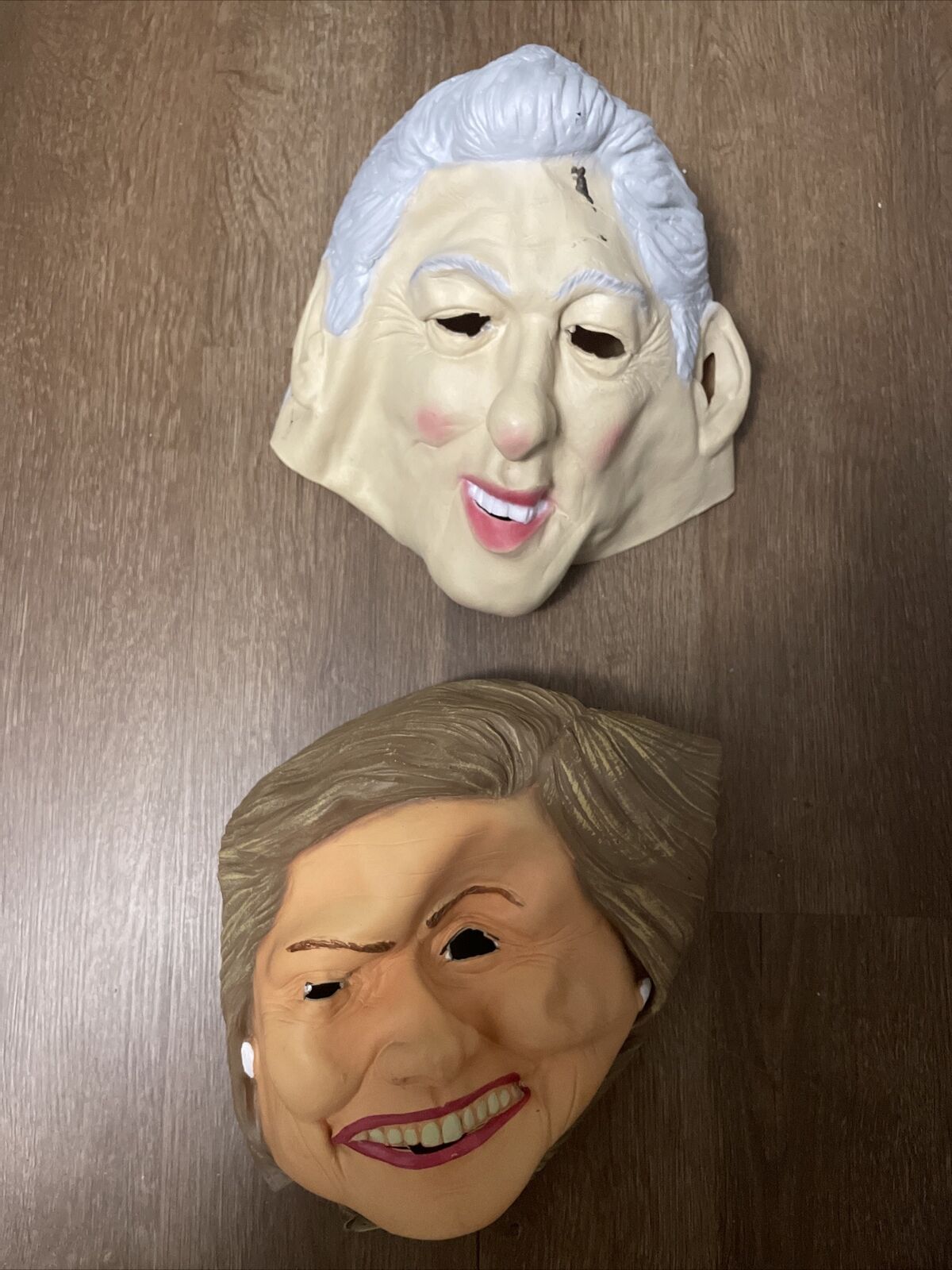 Bill and Hillary Clinton Mask Lot Of 2