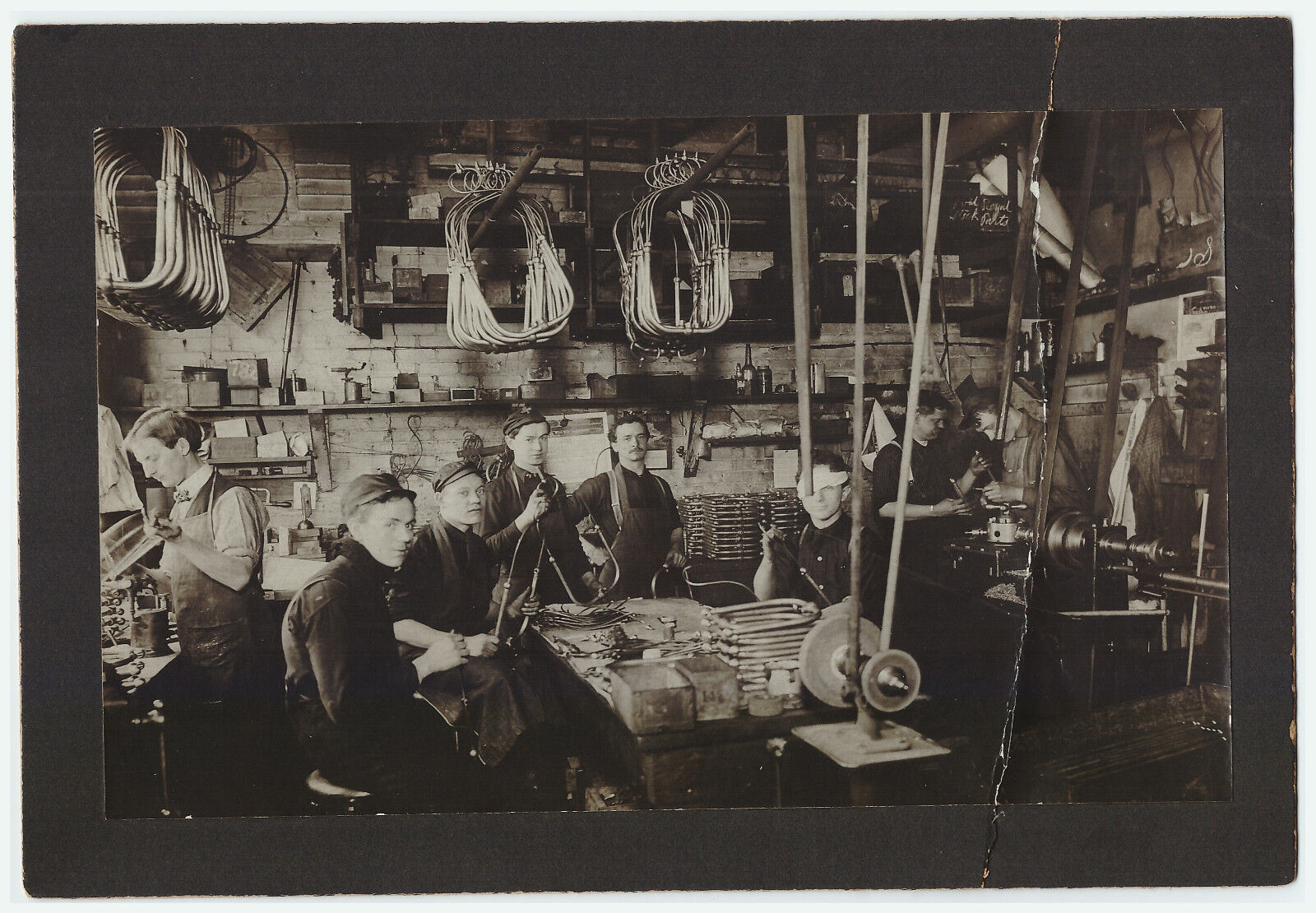 RARE 1904 Workshop Factory Photo - Royal Automobile? Auto Car - Tourist?