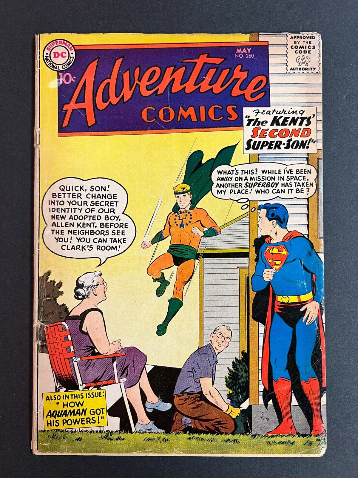 Adventure Comics #260 1st Silver Age Aquaman DC Comics 1959 GD/VG